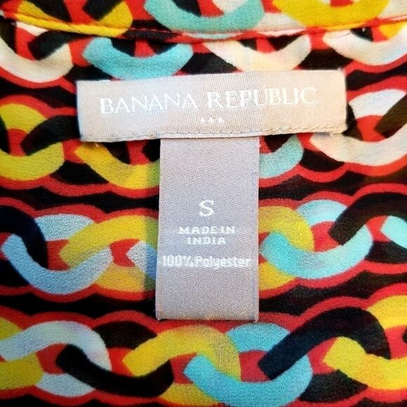 ⭐️ Banana Republic Multi-Colored Sheer Top - Picture 8 of 10